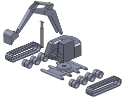 ショベルカーの部品リスト