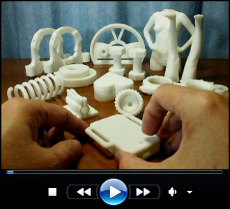 造形サンプルのビデオ