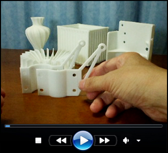 造形サンプルのビデオ3