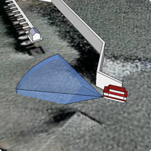 前方障害の探知