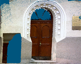 スキャンと同時にカラー画像を取得します。そのためテキスチャマッピングが可能で、対象物にカラー画像を張り付けできます。